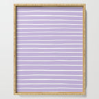 Stripes Lavender Serving Tray Gallery Image 1