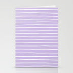 Stripes Lavender Stationery Card Gallery Image 2
