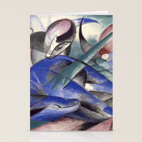 "The Dreaming Horses" by Franz Marc, 1913 Stationery Card Gallery Image 1
