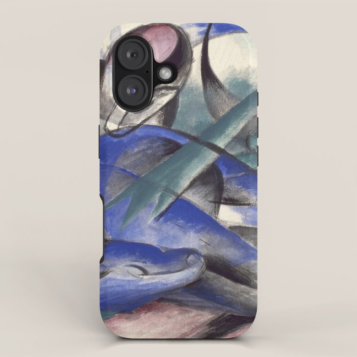"The Dreaming Horses" by Franz Marc, 1913 iPhone Case Gallery Image 1