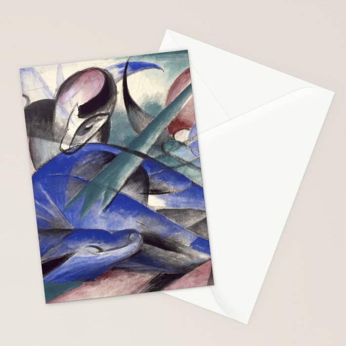 "The Dreaming Horses" by Franz Marc, 1913 Stationery Card Gallery Image 2