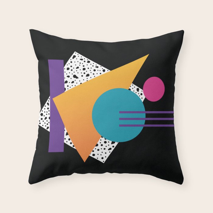 Memphis Pattern 35 / 80s - 90s Retro Throw Pillow Gallery Image 6
