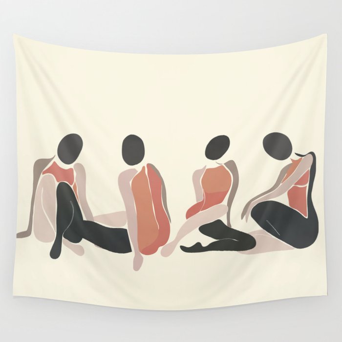 Woman Forms Wall Tapestry Gallery Image 4