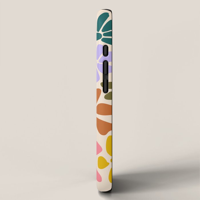 Rainbow Color Retro Floral  iPhone Case Gallery Image 2