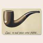 The Treachery of Images (This is not a pipe) by Rene Magritte Cutting Board Gallery Image 1