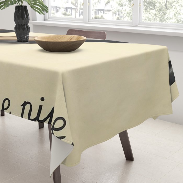 The Treachery of Images (This is not a pipe) by Rene Magritte Tablecloth Gallery Image 3