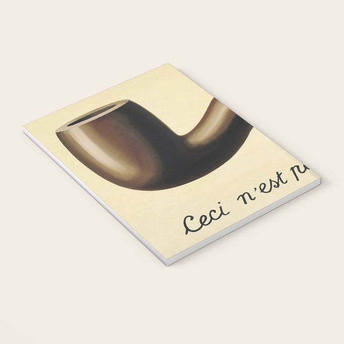 The Treachery of Images (This is not a pipe) by Rene Magritte Notebook Gallery Image 3