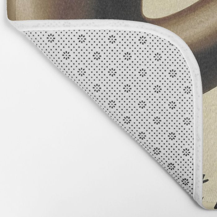 The Treachery of Images (This is not a pipe) by Rene Magritte Bath Mat Gallery Image 2