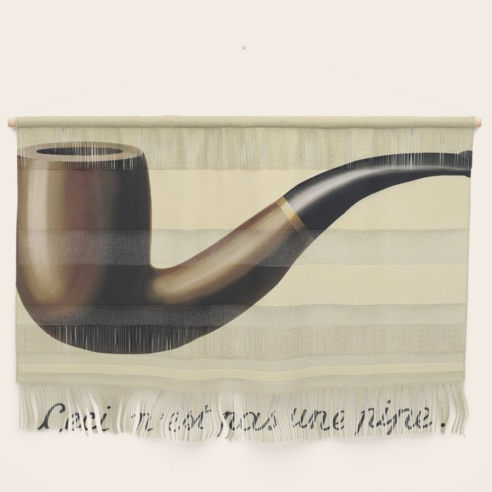 The Treachery of Images (This is not a pipe) by Rene Magritte Wall Hanging Gallery Image 1