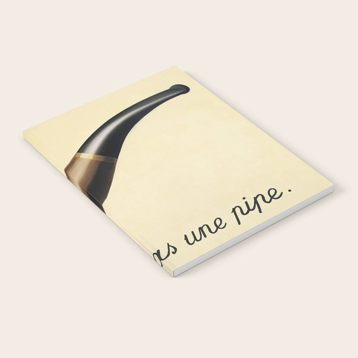 The Treachery of Images (This is not a pipe) by Rene Magritte Notebook Gallery Image 2