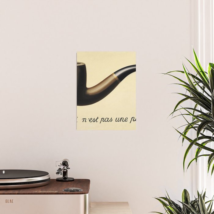 The Treachery of Images (This is not a pipe) by Rene Magritte Poster Gallery Image 2