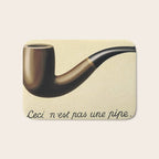 The Treachery of Images (This is not a pipe) by Rene Magritte Bath Mat Gallery Image 1