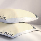 The Treachery of Images (This is not a pipe) by Rene Magritte Pillow Sham Gallery Image 3