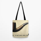 The Treachery of Images (This is not a pipe) by Rene Magritte Tote Bag Gallery Image 2