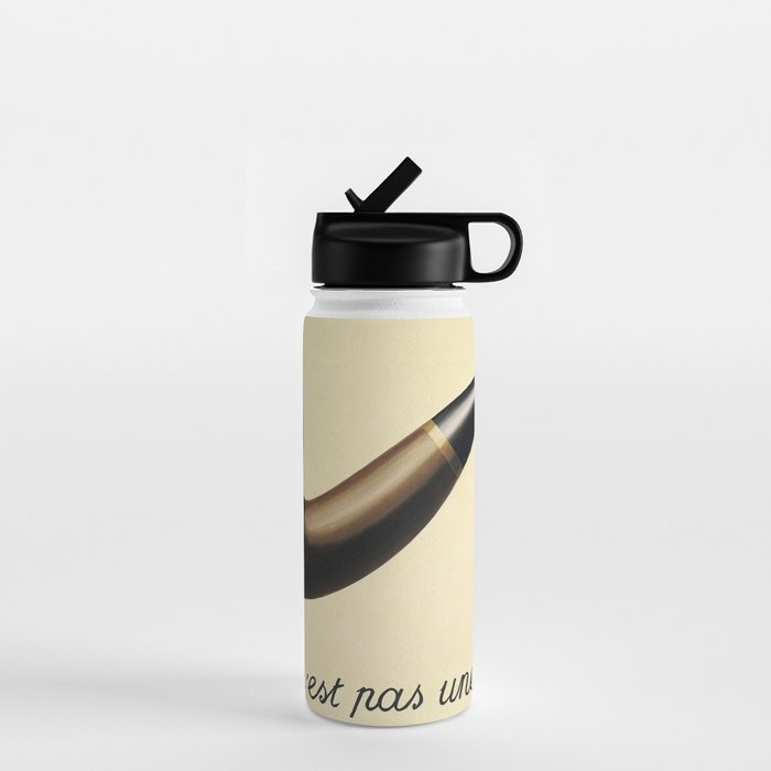 The Treachery of Images (This is not a pipe) by Rene Magritte Water Bottle Gallery Image 1