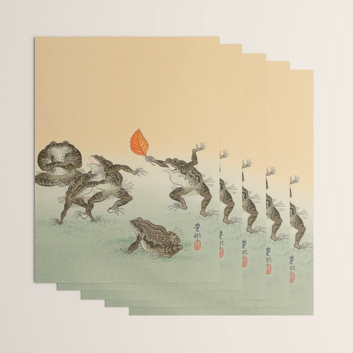 Frog Sumo - Ohara Koson Wrapping Paper Gallery Image 3