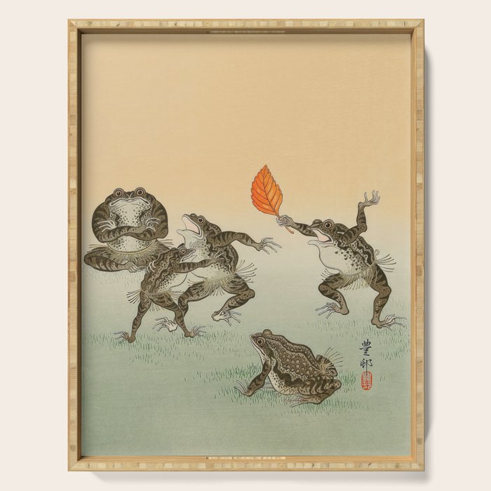 Frog Sumo - Ohara Koson Serving Tray Gallery Image 1