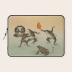 Frog Sumo - Ohara Koson Laptop Sleeve Gallery Image 1