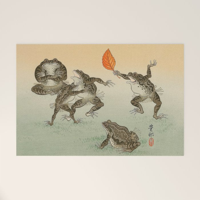 Frog Sumo - Ohara Koson Welcome Mat Gallery Image 1