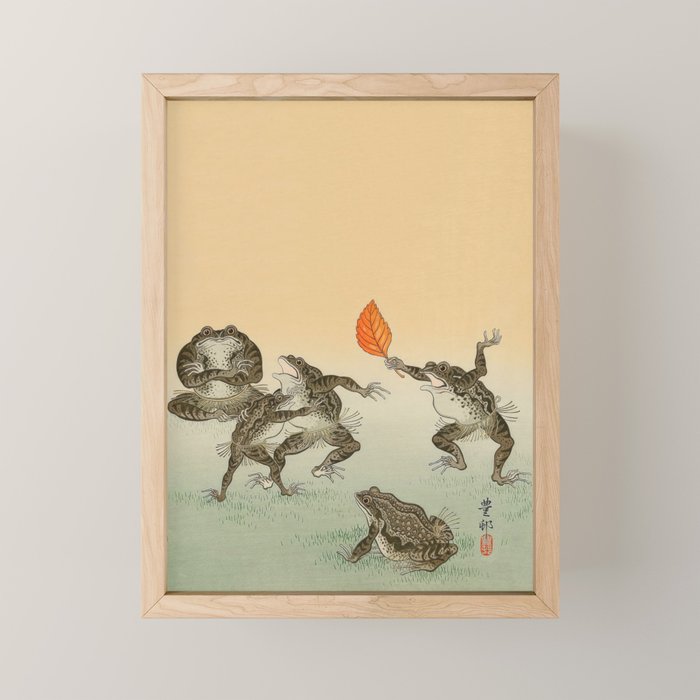 Frog Sumo - Ohara Koson Mini Art Print Gallery Image 1