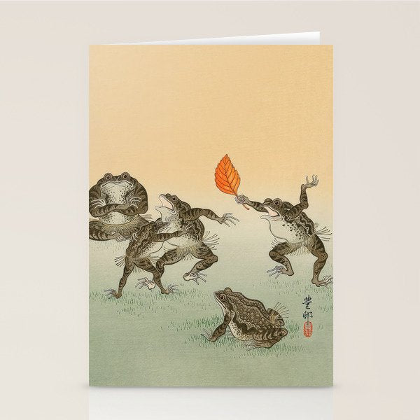 Frog Sumo - Ohara Koson Stationery Card Gallery Image 2