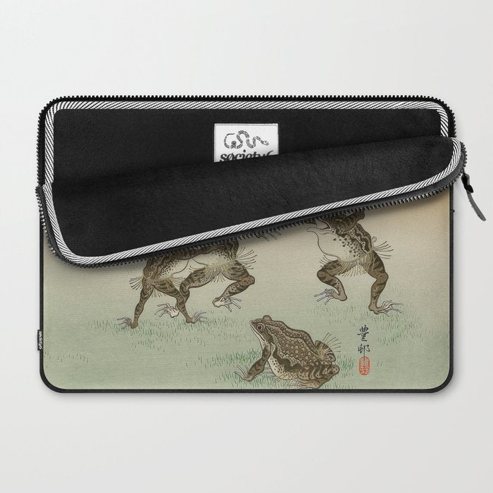 Frog Sumo - Ohara Koson Laptop Sleeve Gallery Image 2