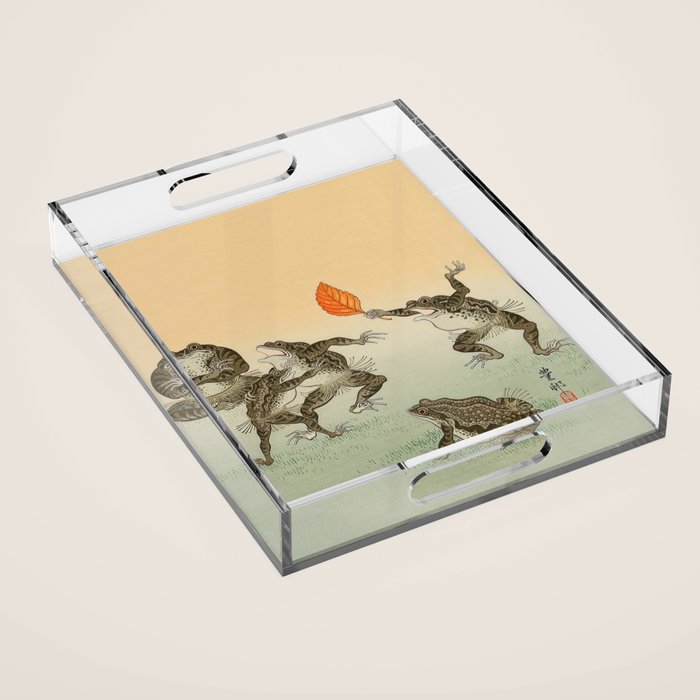 Frog Sumo - Ohara Koson Acrylic Tray Gallery Image 1