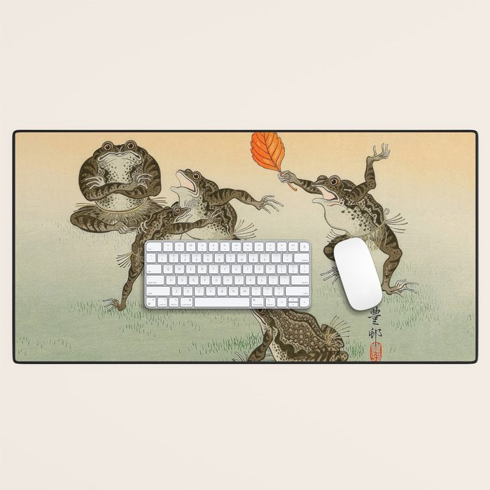 Frog Sumo - Ohara Koson Desk Mat Gallery Image 1