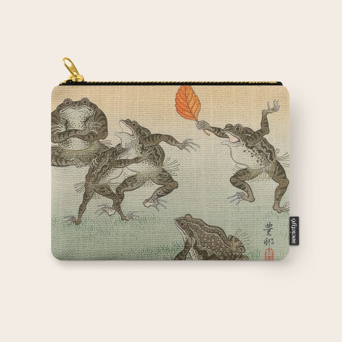 Frog Sumo - Ohara Koson Carry All Pouch Gallery Image 1