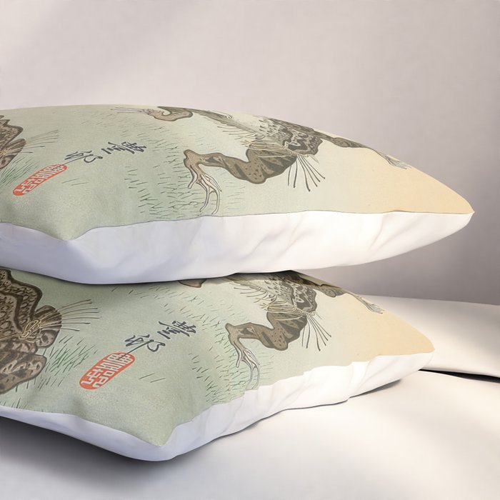 Frog Sumo - Ohara Koson Pillow Sham Gallery Image 3