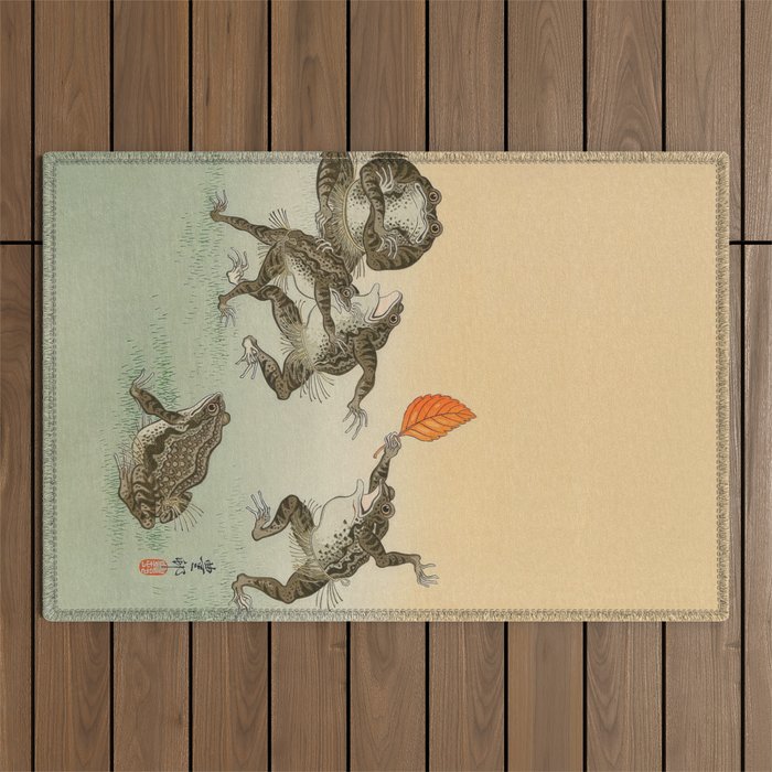 Frog Sumo - Ohara Koson Outdoor Rug Gallery Image 1