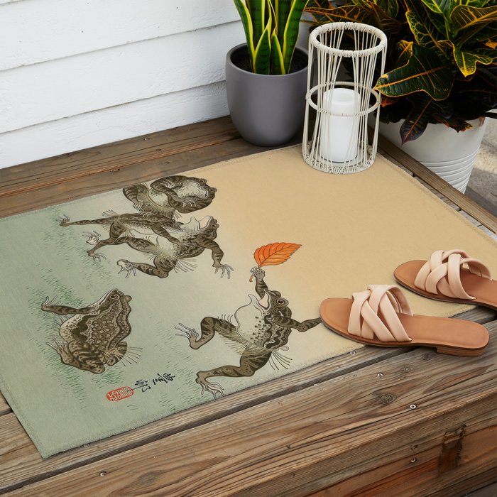 Frog Sumo - Ohara Koson Outdoor Rug Gallery Image 2