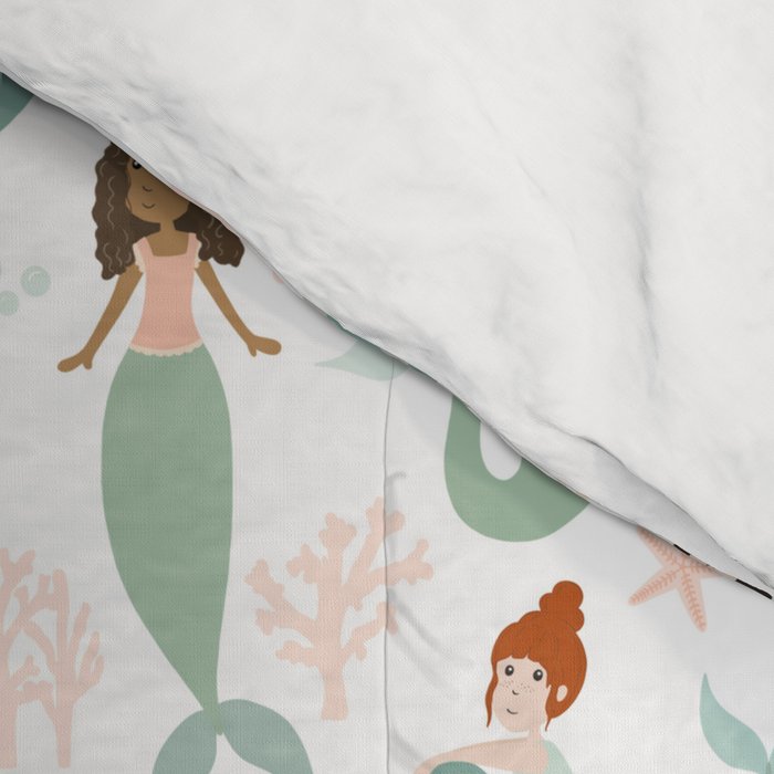 Mermaid Friends, Mermaid Art, Little Mermaids, Mermaid Decor, Nursery Comforter Gallery Image 4