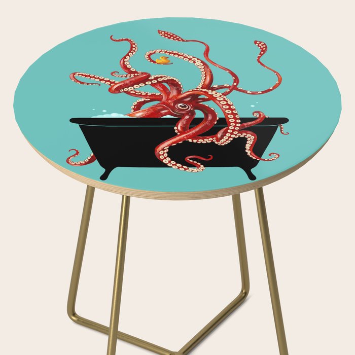 Giant Squid in Bathtub Side Table Gallery Image 2