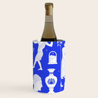 Blue greek statue and classic vintage monument pattern Wine Chiller Gallery Image 1
