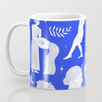 Blue greek statue and classic vintage monument pattern Coffee Mug Gallery Image 3