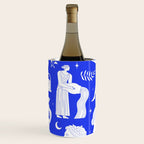 Blue greek statue and classic vintage monument pattern Wine Chiller Gallery Image 3