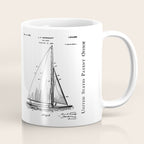 Sailboat Patent - Yacht Art - Antique Coffee Mug Gallery Image 1