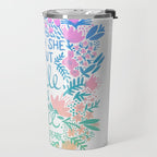 Little & Fierce - Lavender Mint OmbrÃ© Travel Mug Gallery Image 2