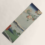 Cherry Blossoms on Spring River Ukiyo-e Japanese Art Yoga Mat Gallery Image 1