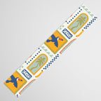Vintage summer nature patchwork art pattern Table Runner Gallery Image 3
