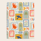 Vintage summer nature patchwork art pattern Poster Gallery Image 4