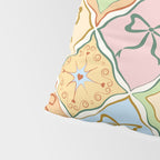 Coquette Ribbon Bows on Colorful Patchwork Pillow Sham Gallery Image 4