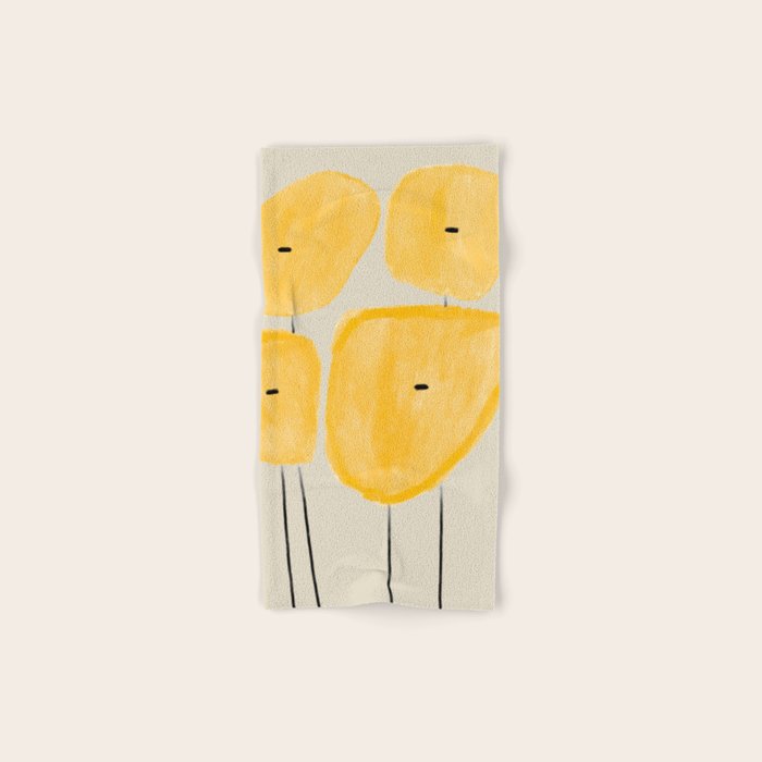 Yellow Flowers  Bath Towel Gallery Image 1