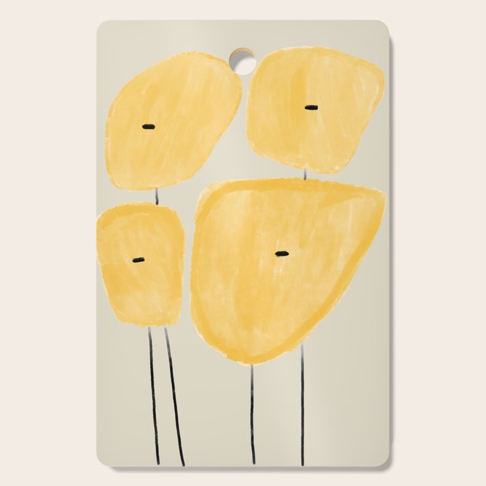 Yellow Flowers  Cutting Board Gallery Image 1