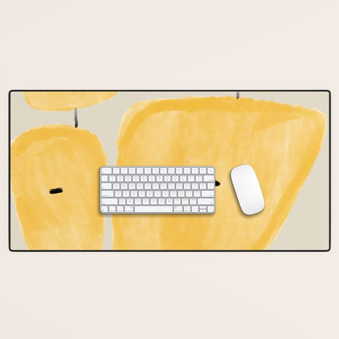 Yellow Flowers  Desk Mat Gallery Image 1
