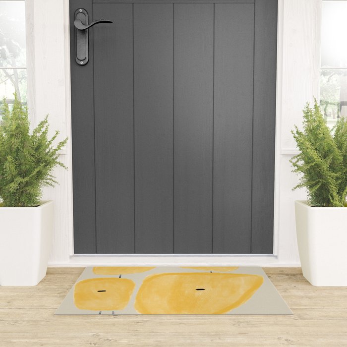 Yellow Flowers  Welcome Mat Gallery Image 3