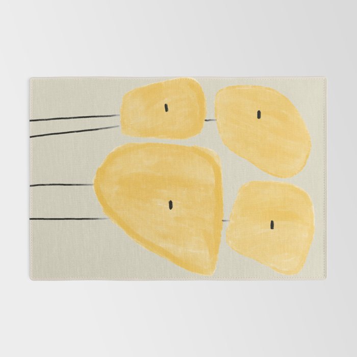 Yellow Flowers  Rug Gallery Image 2