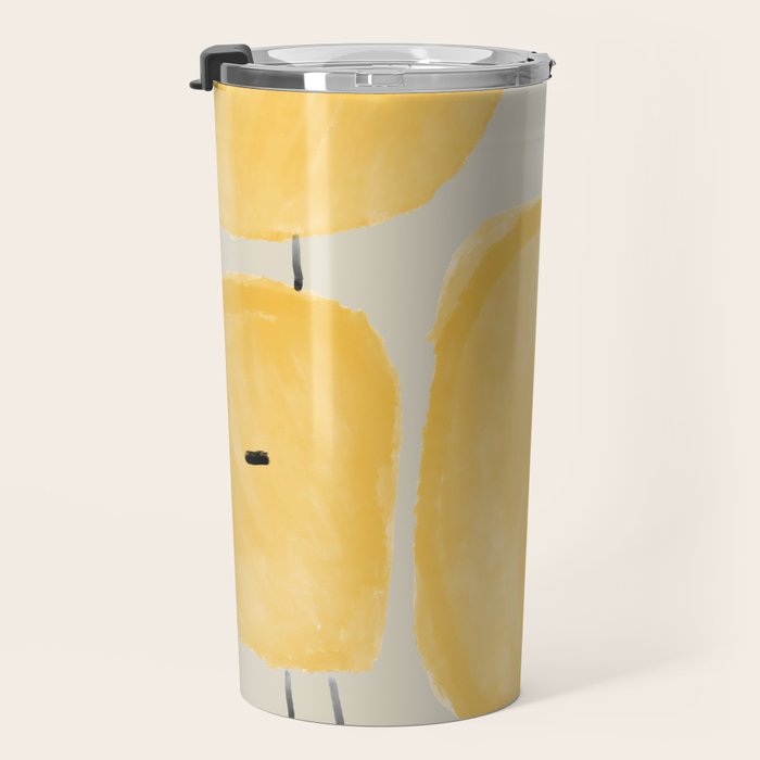 Yellow Flowers  Travel Mug Gallery Image 3