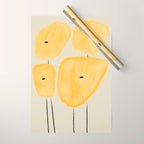 Yellow Flowers  Wrapping Paper Gallery Image 1
